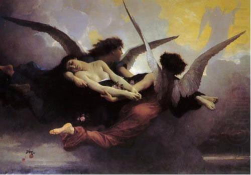 Depiction of a soul being carried to heaven by two angels., William-Adolphe Bouguereau